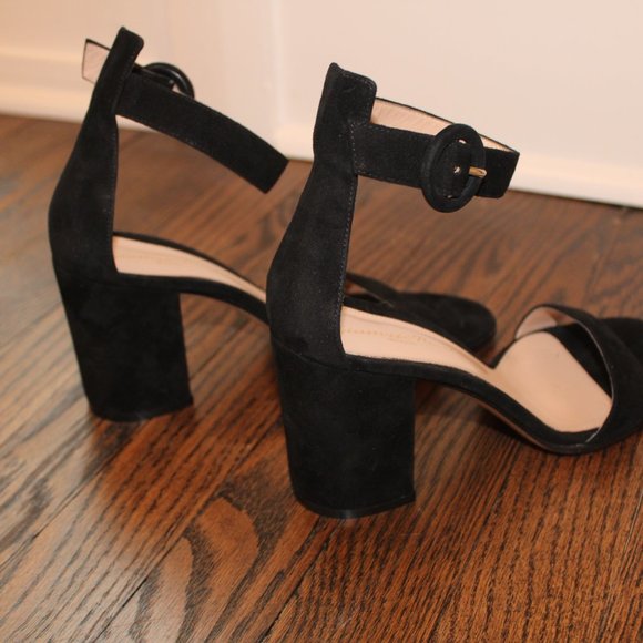 Gianvito Rossi, black suede ankle strap heels, US size 7.5 - Picture 8 of 8